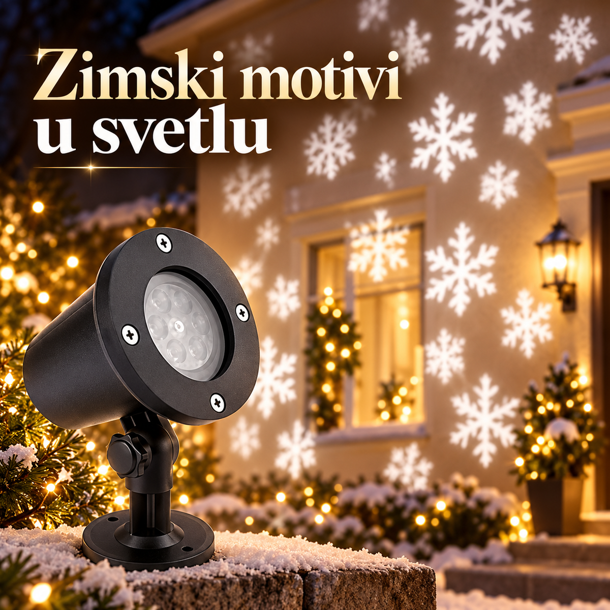Praznični Projektor Pahulja – detalji i izgled