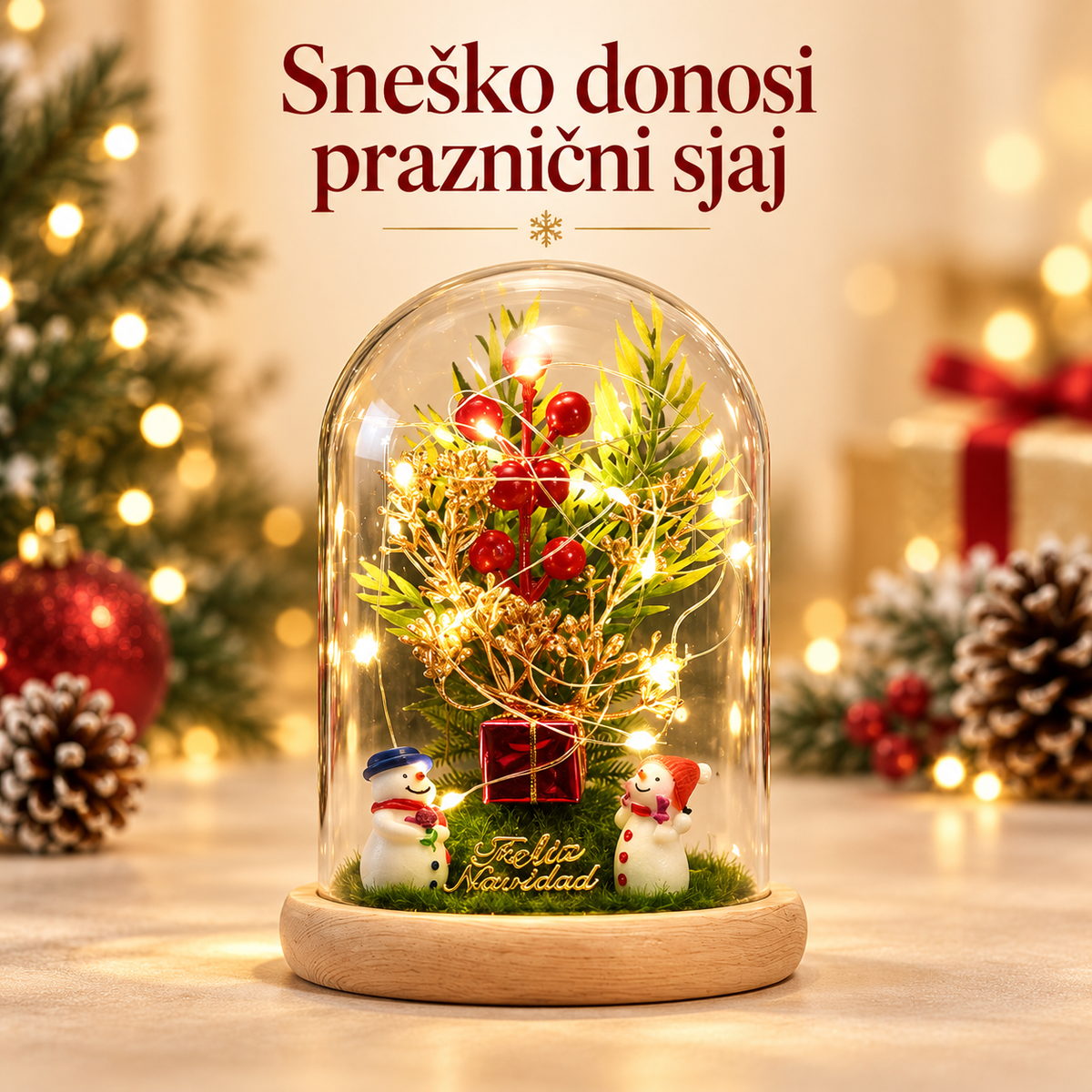 Novogodišnja Čarolija ( Sneško Belić svetleća Lampa) – prikaz proizvoda