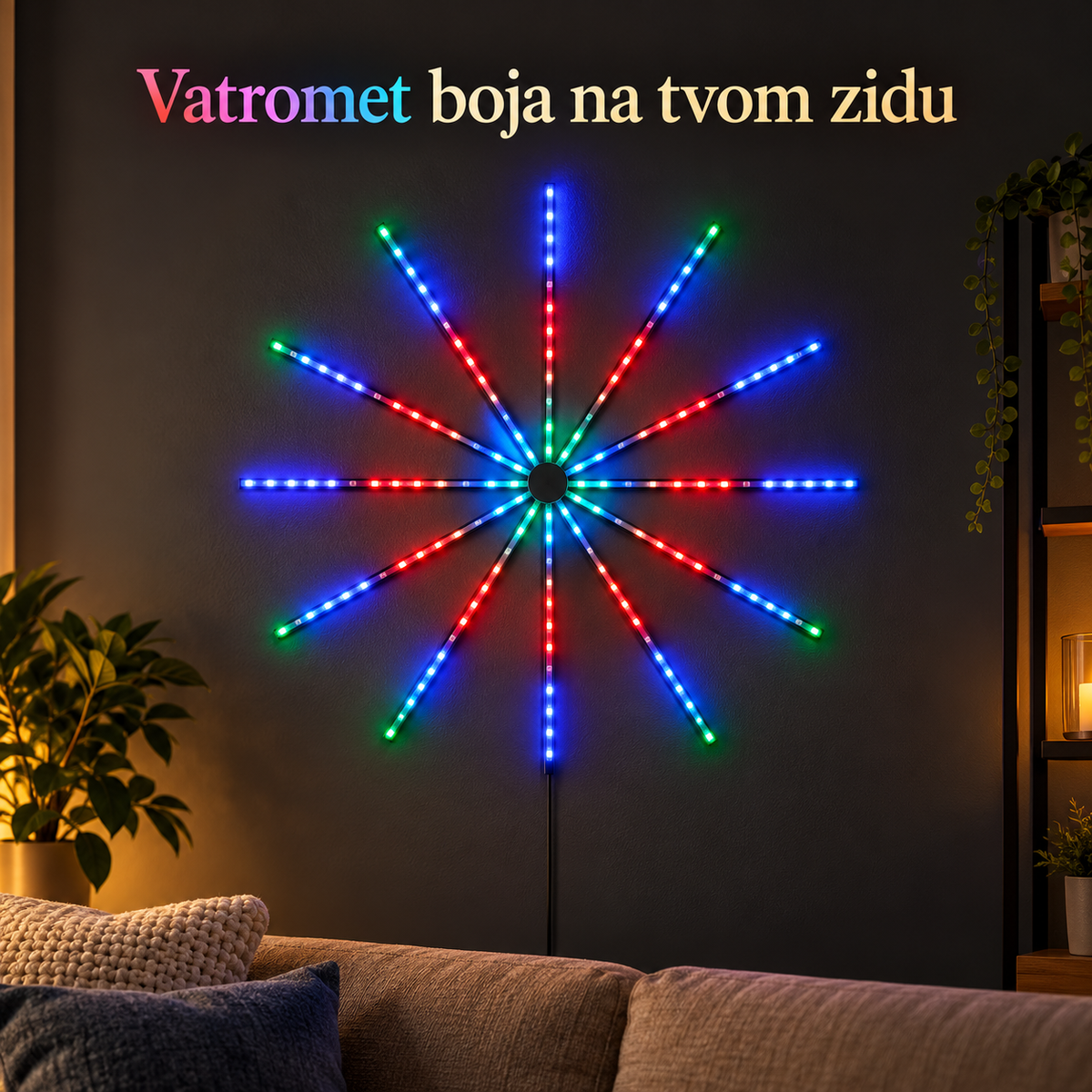 Pametna RGB Vatromet Lampa – prikaz proizvoda
