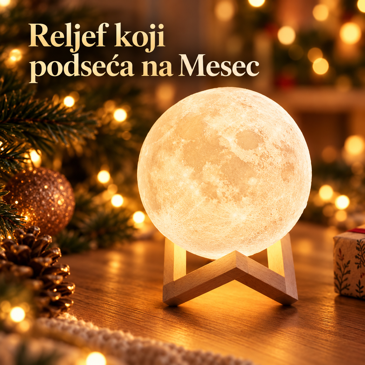 3D Mesec lampa – detalji i izgled