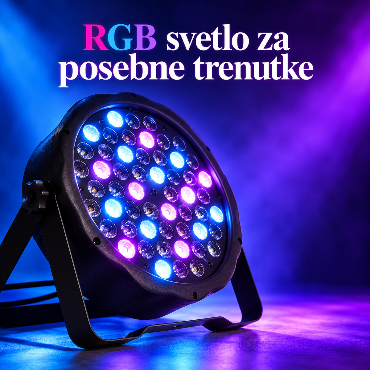 RGB LED Par 54W – Profesionalna Rasveta za Svaku Priliku – detalji i izgled