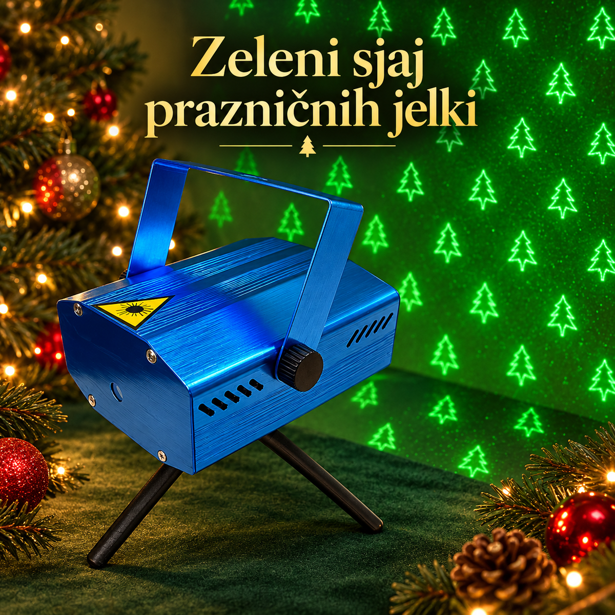 Zeleni Laser Projektor - Novogodišnji – prikaz proizvoda