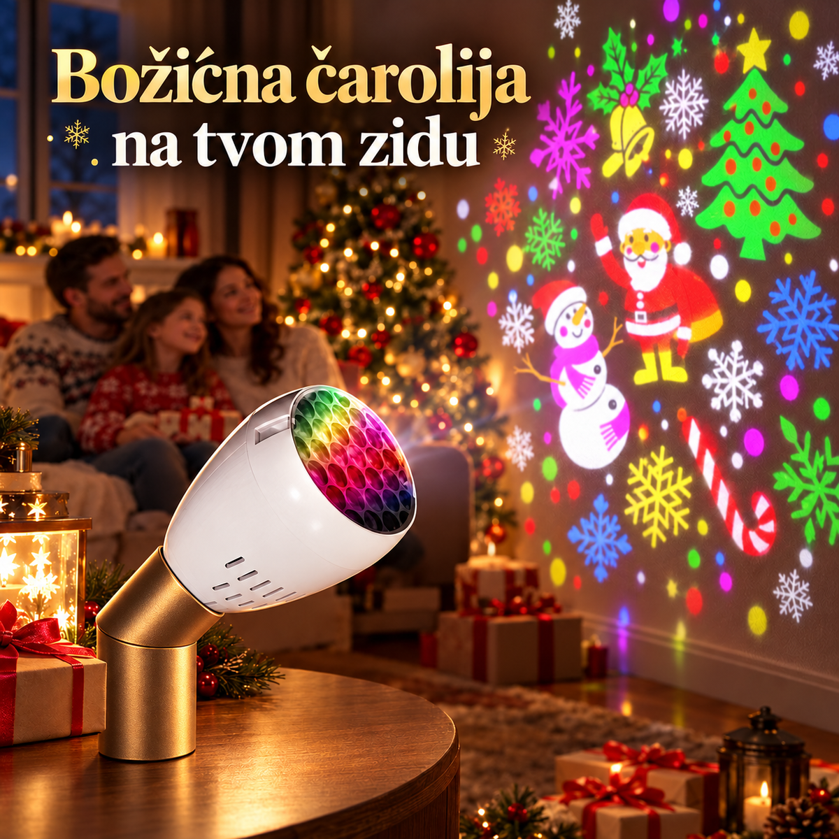 Božićna Sijalica sa Motivima – praznični ambijent