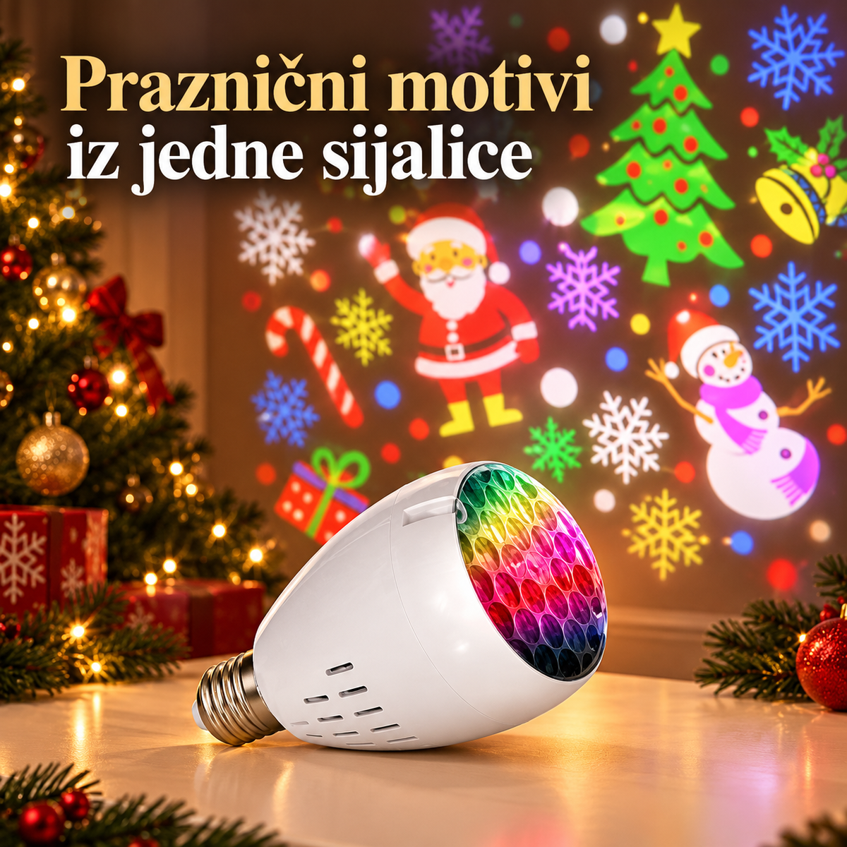 Božićna Sijalica sa Motivima – prikaz proizvoda