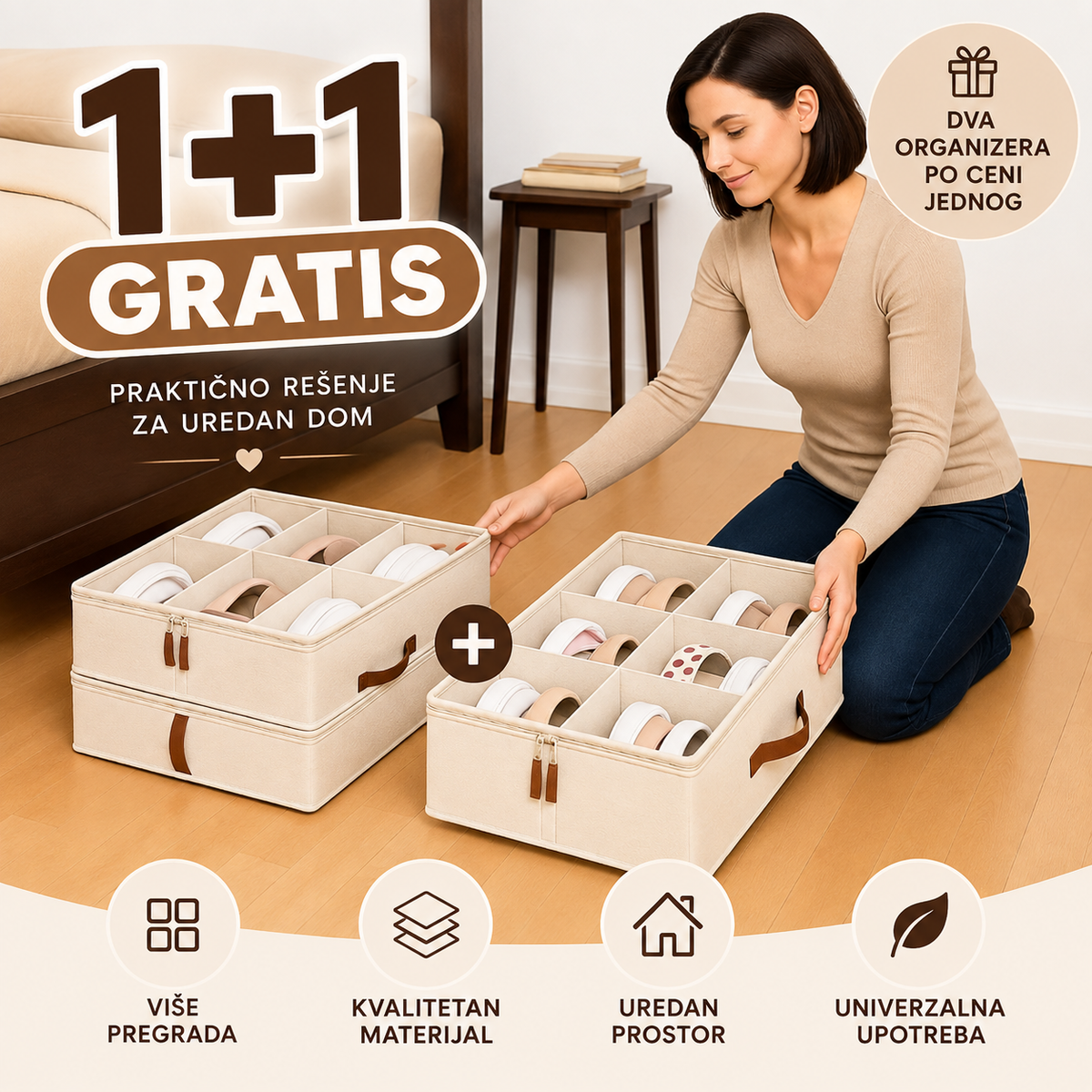 Organizator cipela koji štedi prostor (1+1 Gratis)