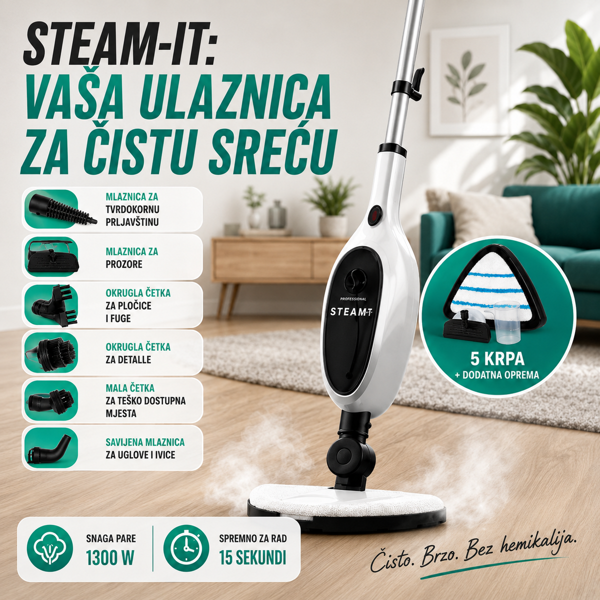 Paročistač-Mop