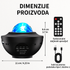 Projektor Zvezdano Nebo + Daljinski + Bluetooth zvučnik