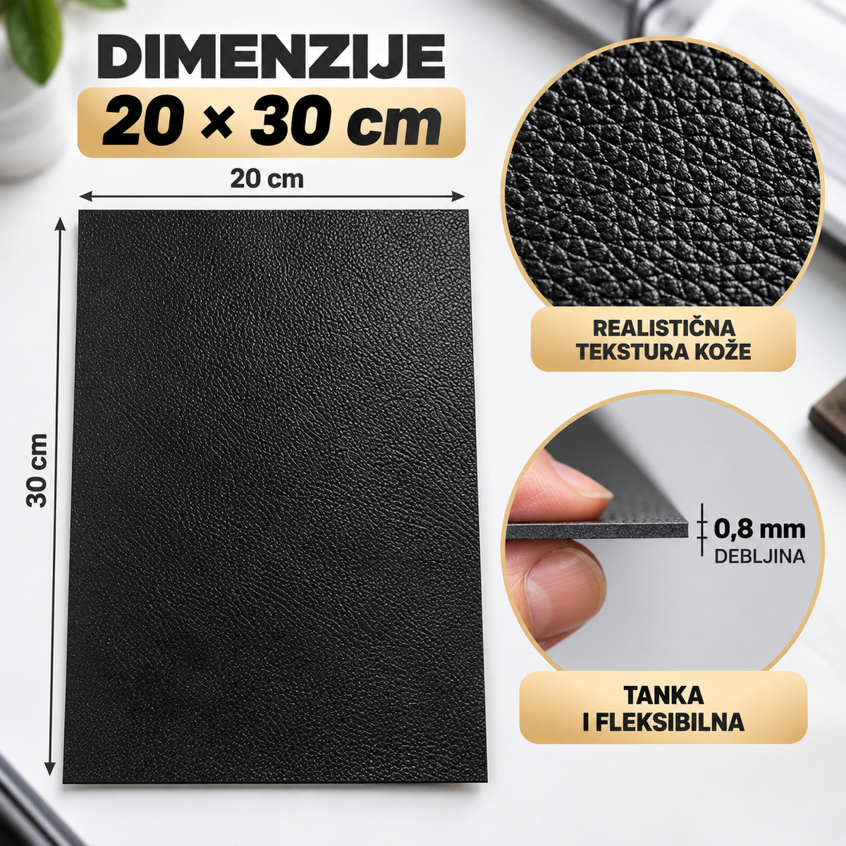 Samolepljiva zakrpa za popravku kože