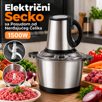 Električni Secko sa Posudom od Nerđajućeg Čelika – 1500W