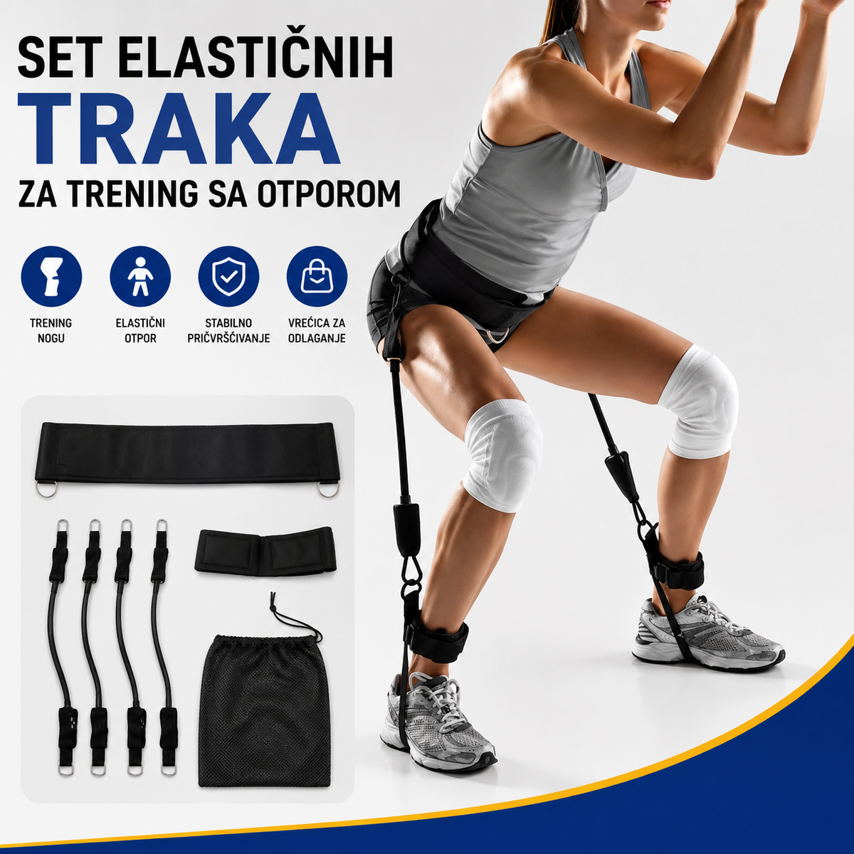 Set elastičnih traka za trening sa otporom