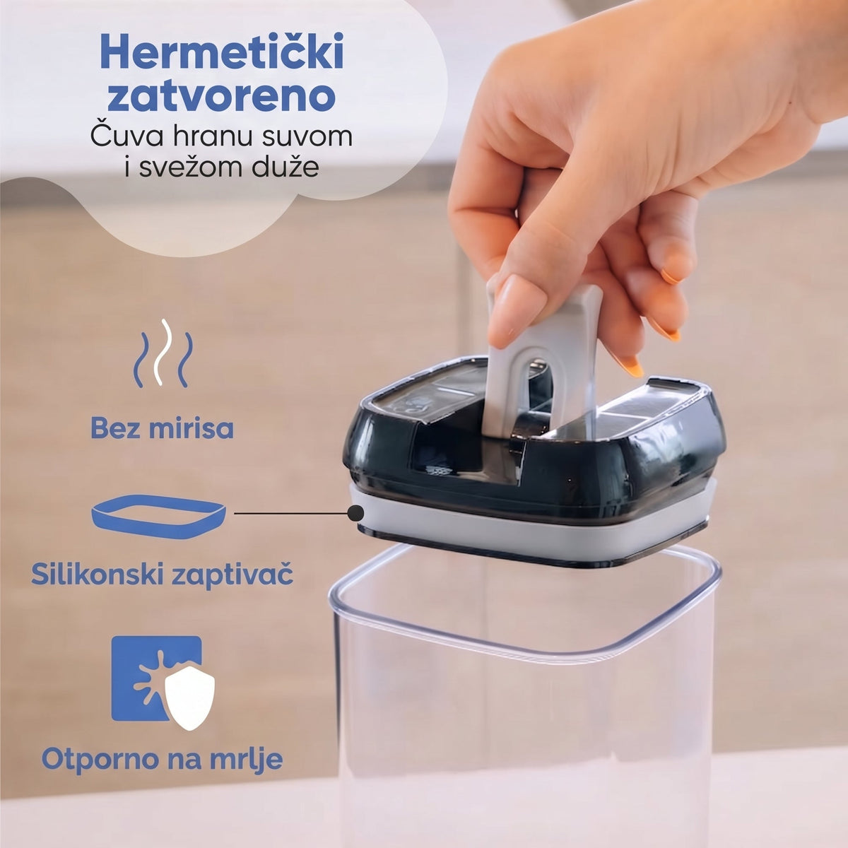 Set od 7 hermetičkih posuda za hranu