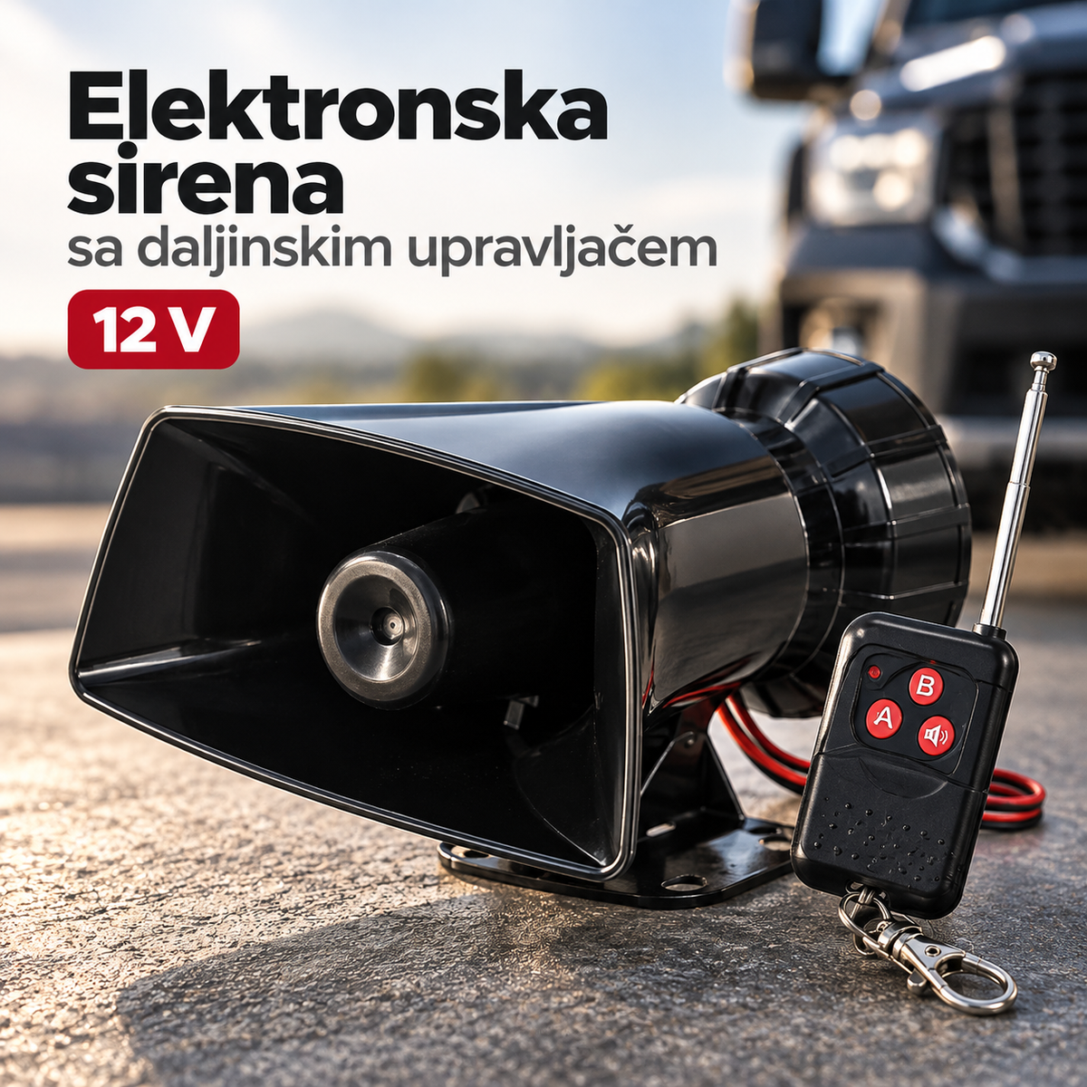 Elektronska sirena sa daljinskim upravljačem