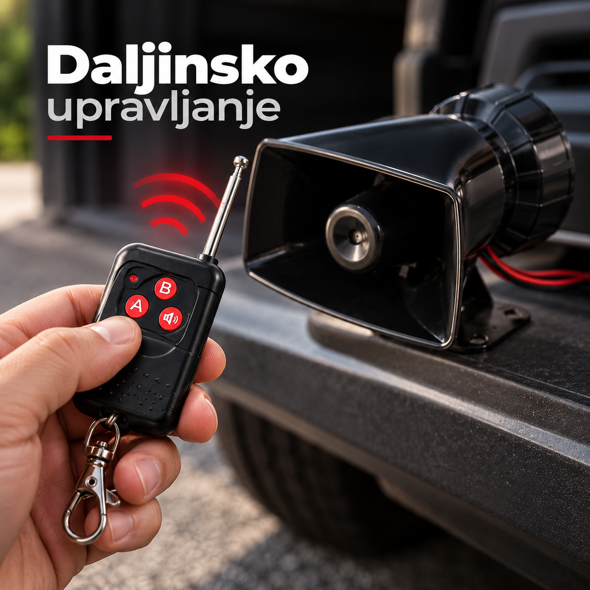 Elektronska sirena sa daljinskim upravljačem