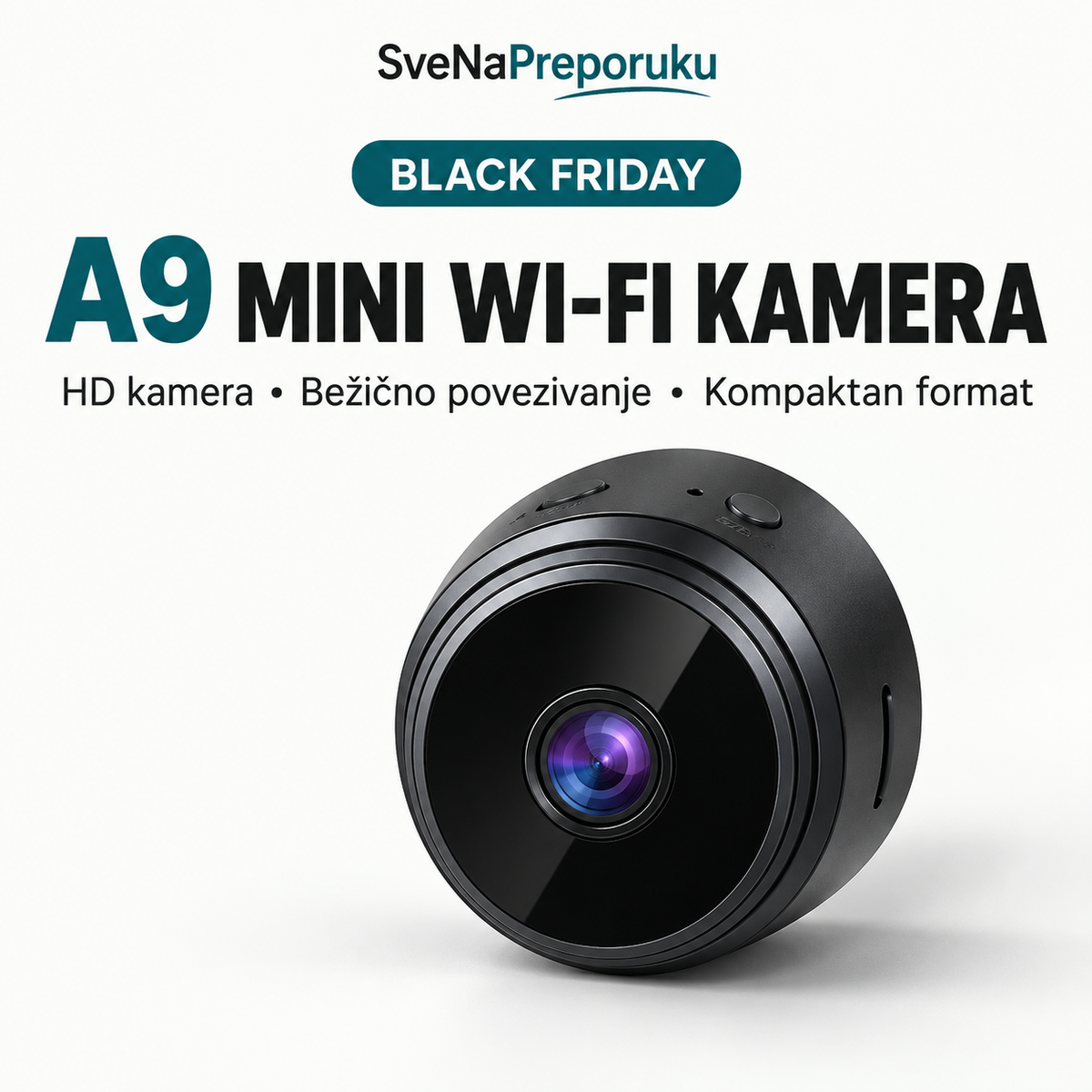 A9 mini Wi-Fi kamera — Black Friday