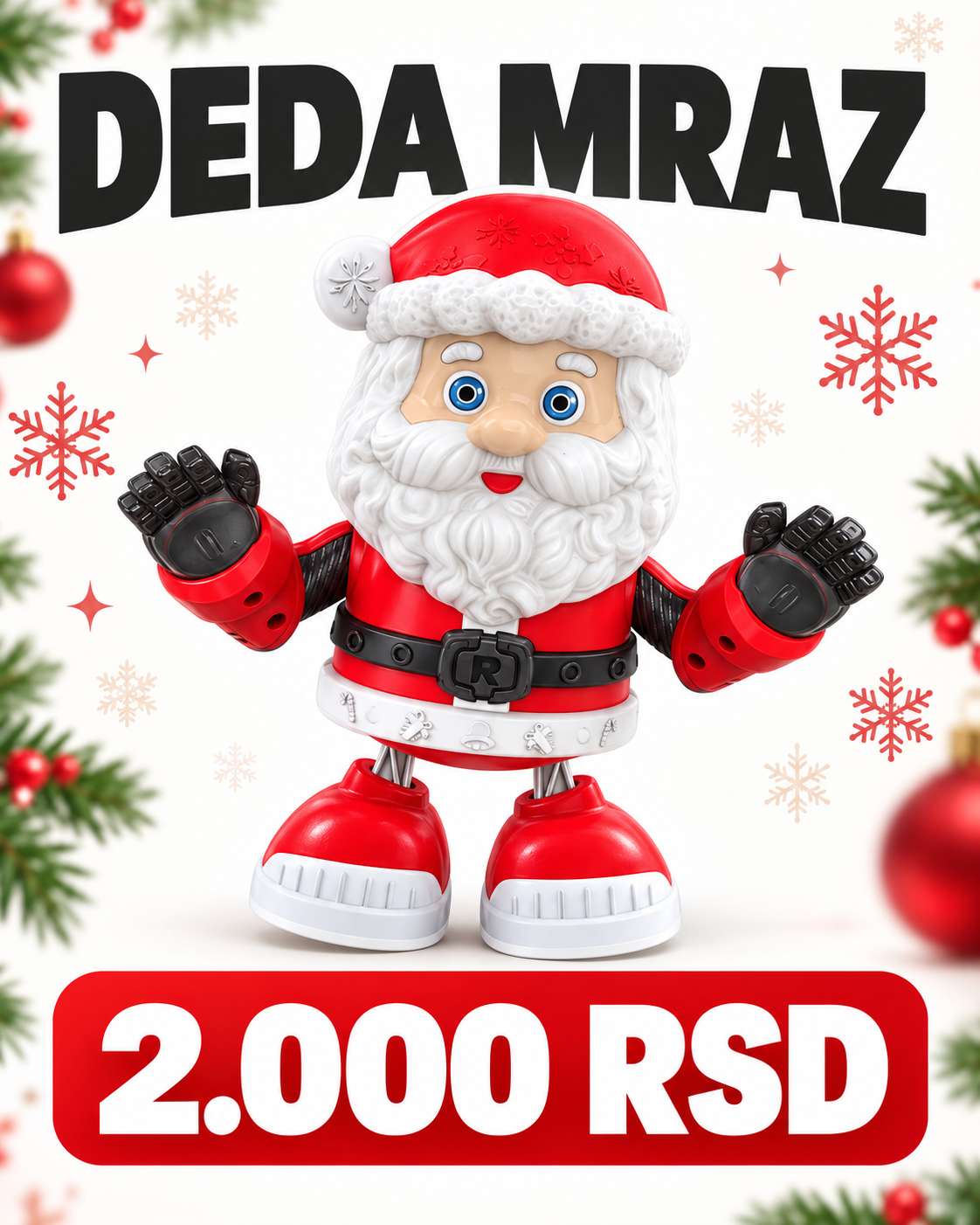 Deda Mraz – novogodišnja igračka, cena 2.000 RSD