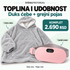 Komplet duks ćebe i grejni pojas — sivi duks