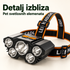 Lampa za glavu sa 5 LED dioda – Detalj izbliza