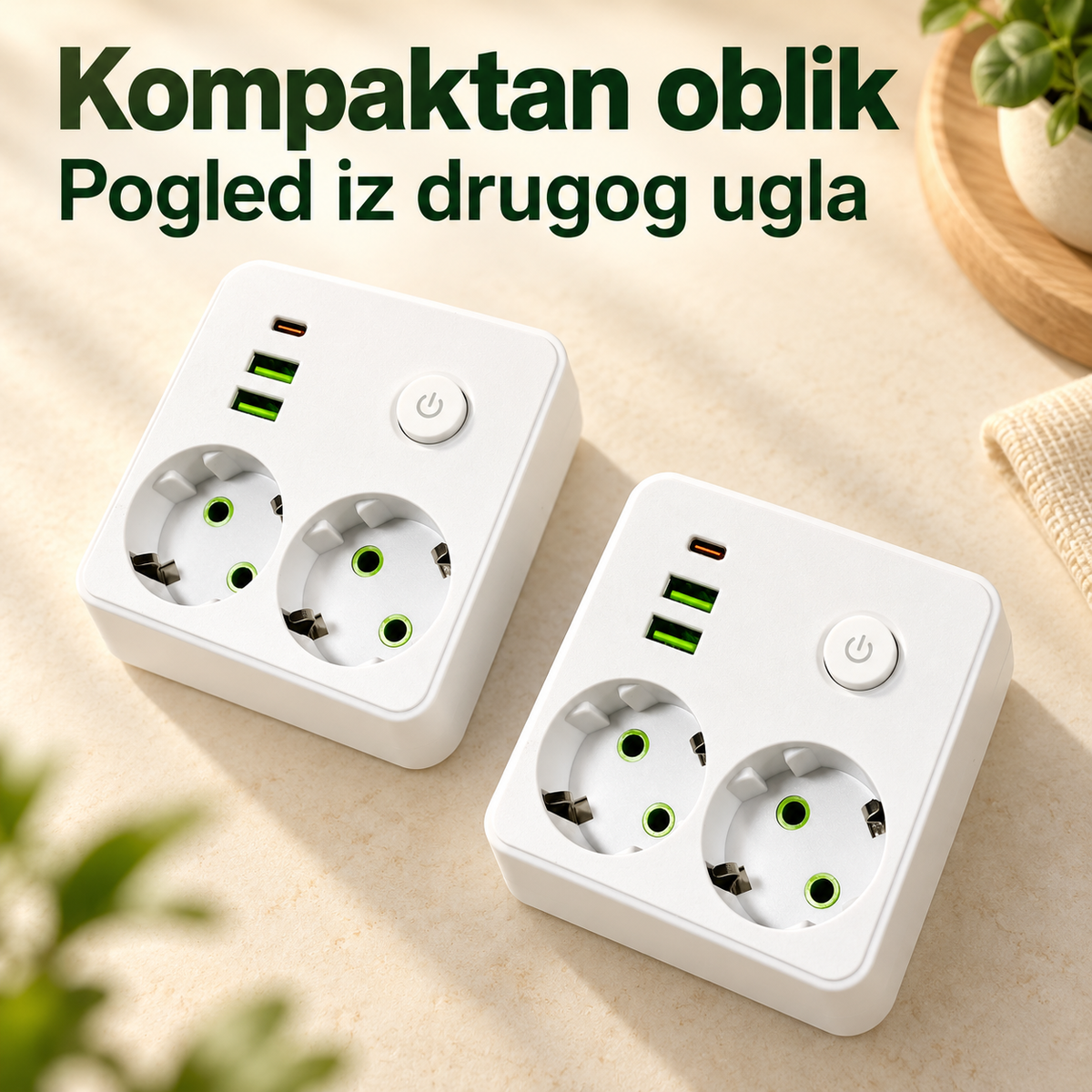 2komada (Evropska Utičnica)po ceni jedne  AKCIJA – Kompaktan oblik