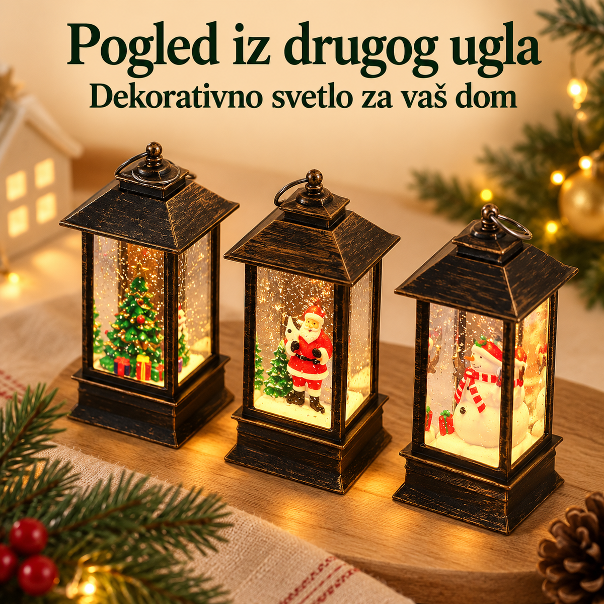 3 Novogodišnje Svetiljke – Pogled iz drugog ugla