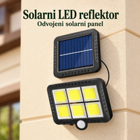 LED Reflektor sa Solarnim Panelom 120 dioda