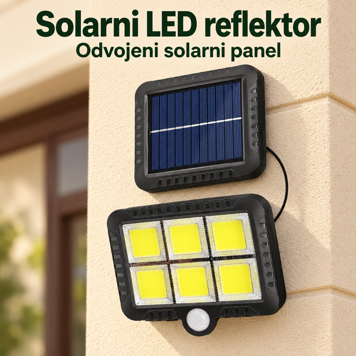 Solarni LED reflektor — drugi ugao