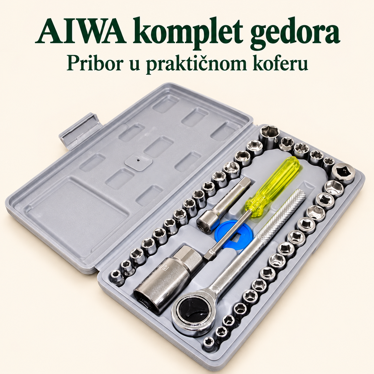 AIWA komplet gedora — glavni prikaz