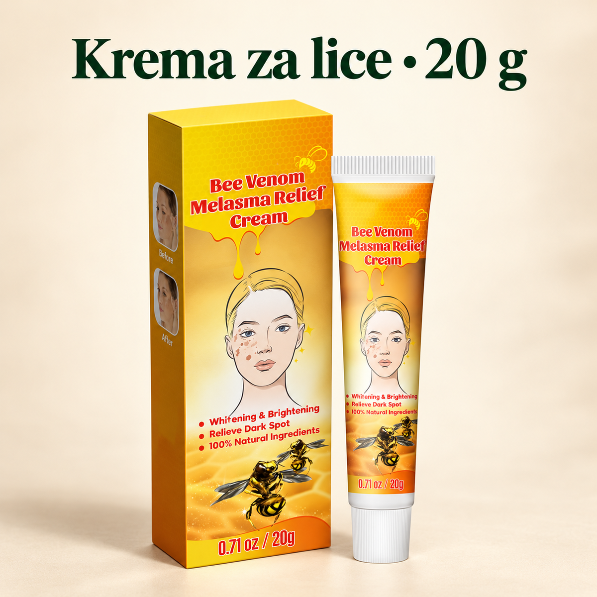 Krema za lice • 20 g — Pčelinji Otrov Melasma Krema 20g