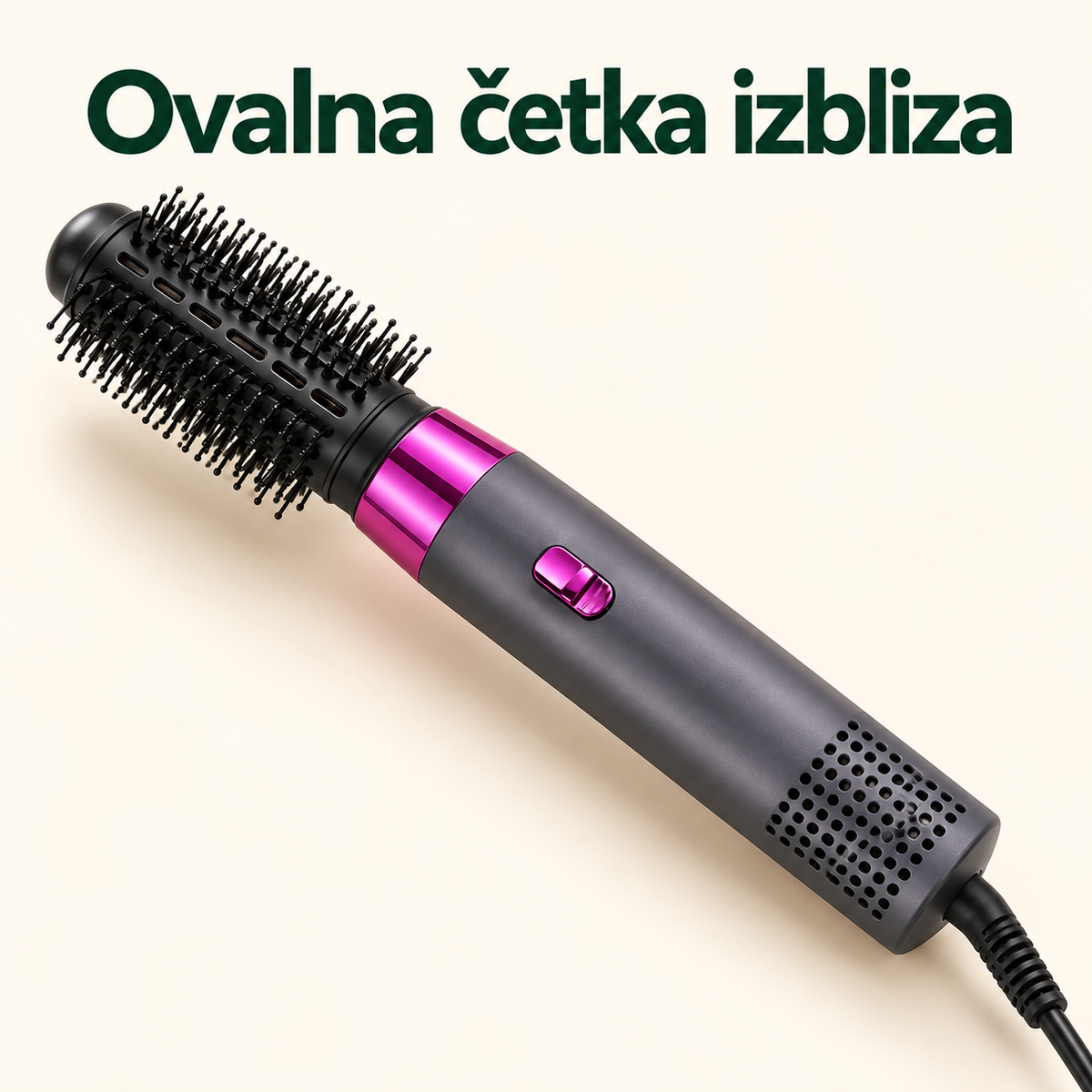 Ovalna četka izbliza