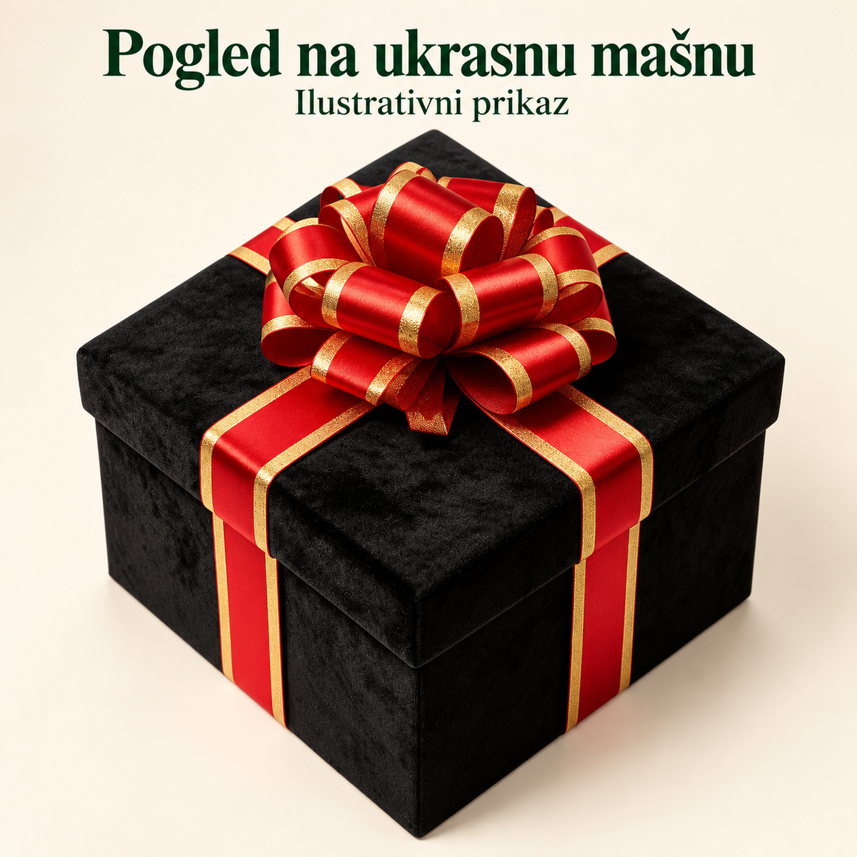 Pogled na ukrasnu mašnu