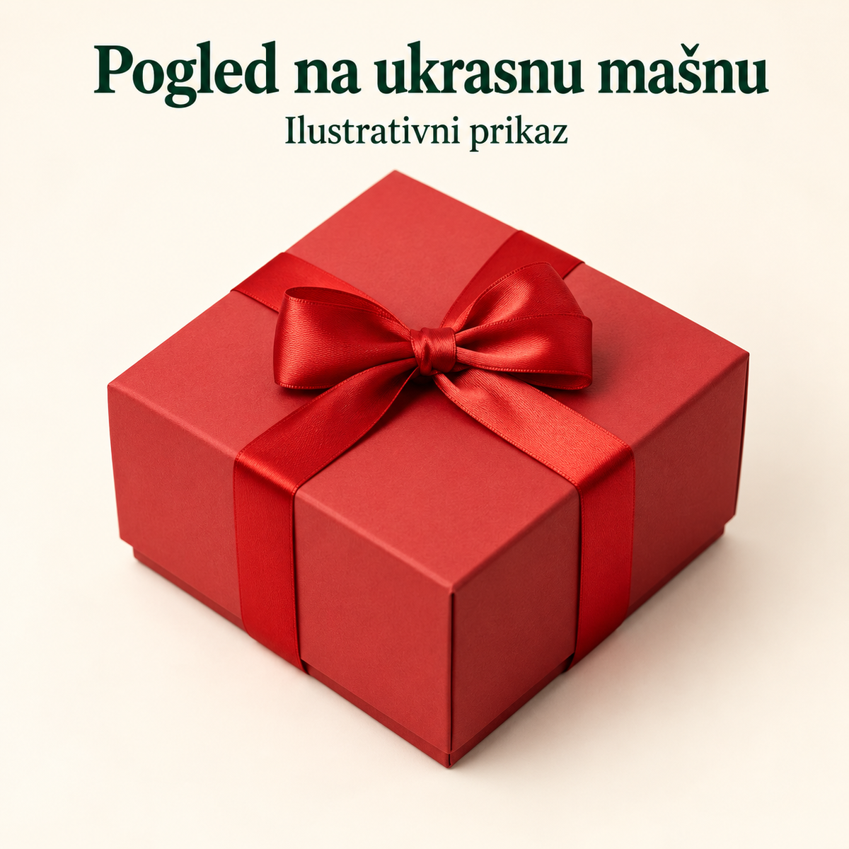Pogled na ukrasnu mašnu