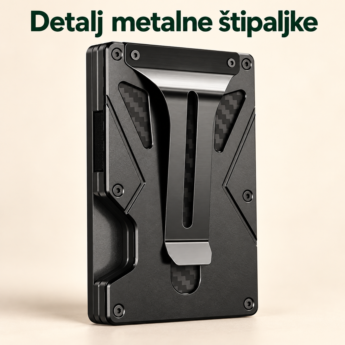 Detalj metalne štipaljke