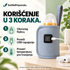 Korišćenje grejača u tri koraka: obmotaj flašicu, poveži USB napajanje i proveri temperaturu pre hranjenja.