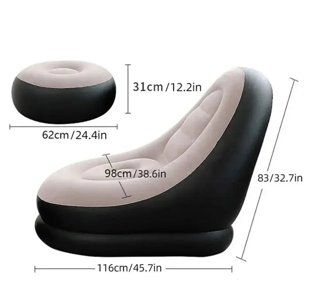 Sofa i tabure na naduvavanje