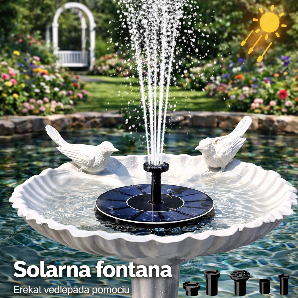 solarna fontana u bašti sa vodenim mlazom dekorativni gejzir za dvorište