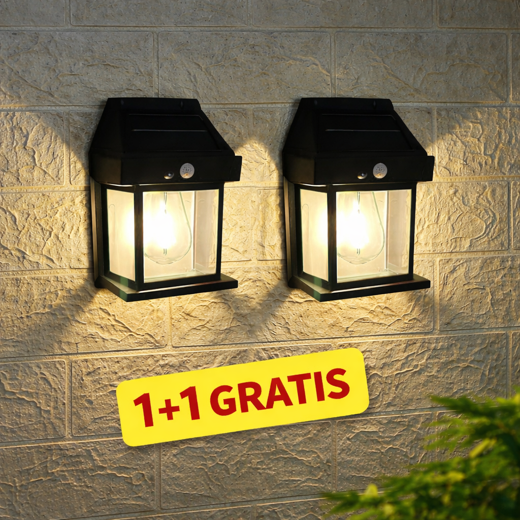 Solarna Zidna Lampa Sa senzorom Pokreta ( 1+1 Gratis )
