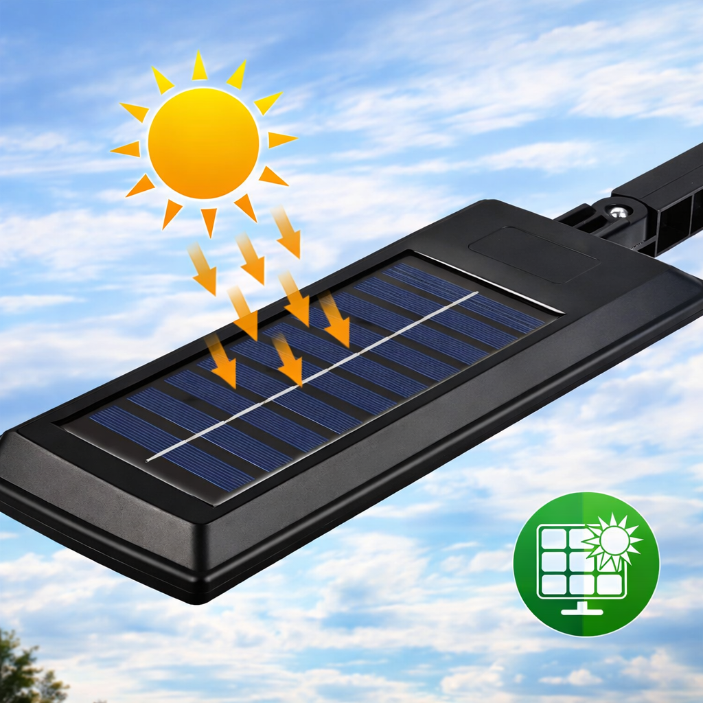 Ulični Solarni Projektor Lampa 8000Lumena