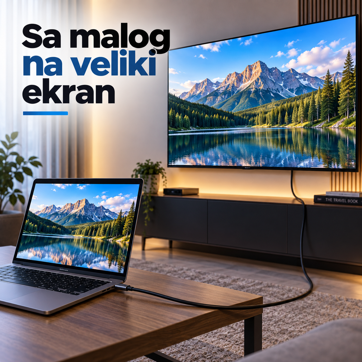 USB-C na HDMI kabl za 4K video prenos