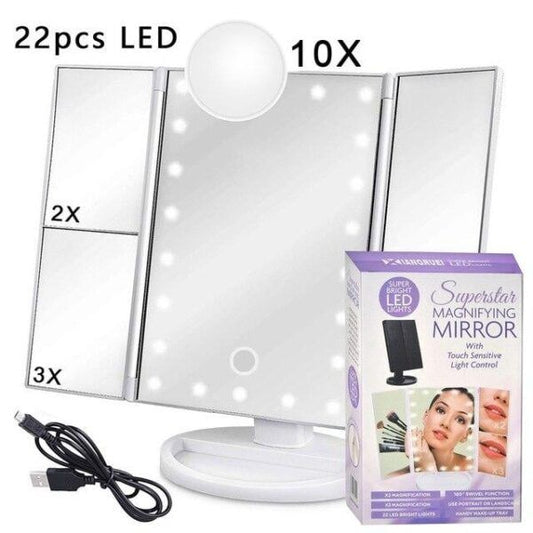 LED ogledalo &#8211; Superstar Magnifying Mirror