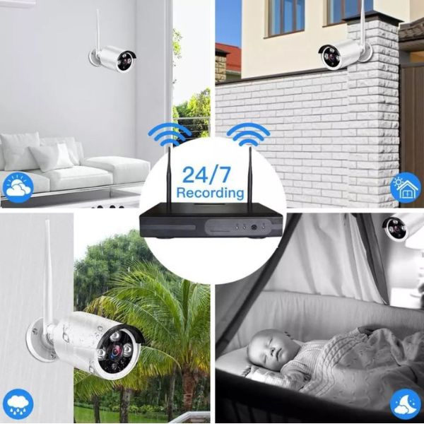 Bežični video nadzor / CCTV wireless monitoring 8 kamera
