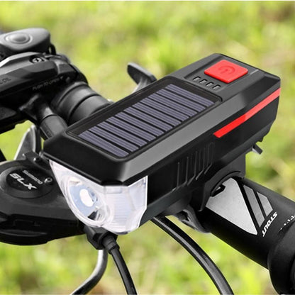 Solarna LED lampa za bicikl + sirena