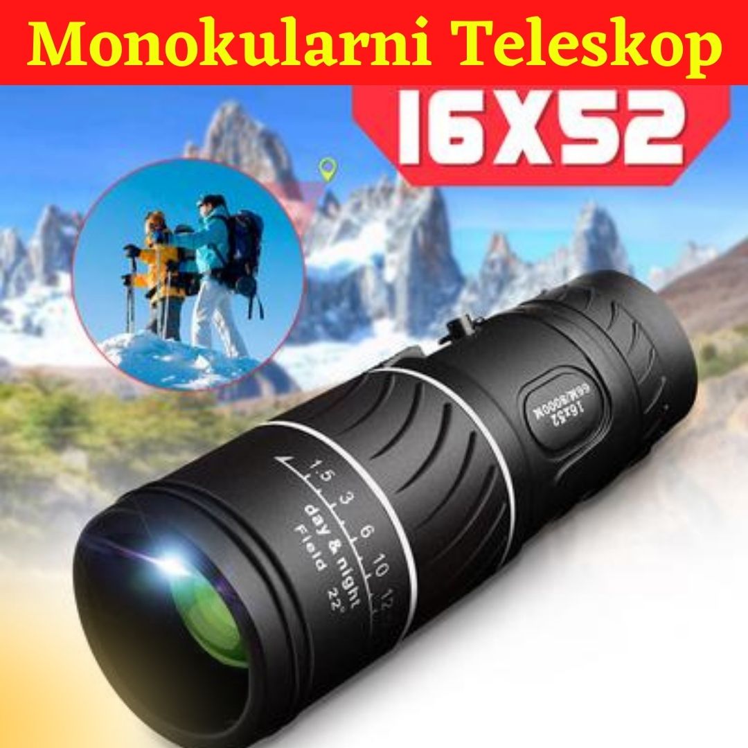 Monokularni teleskop uveličava do 16x (monocular, durbin)