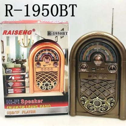 Retro prenosni radio &#8211; bluetooth TF USB &#8211; R-1950BT